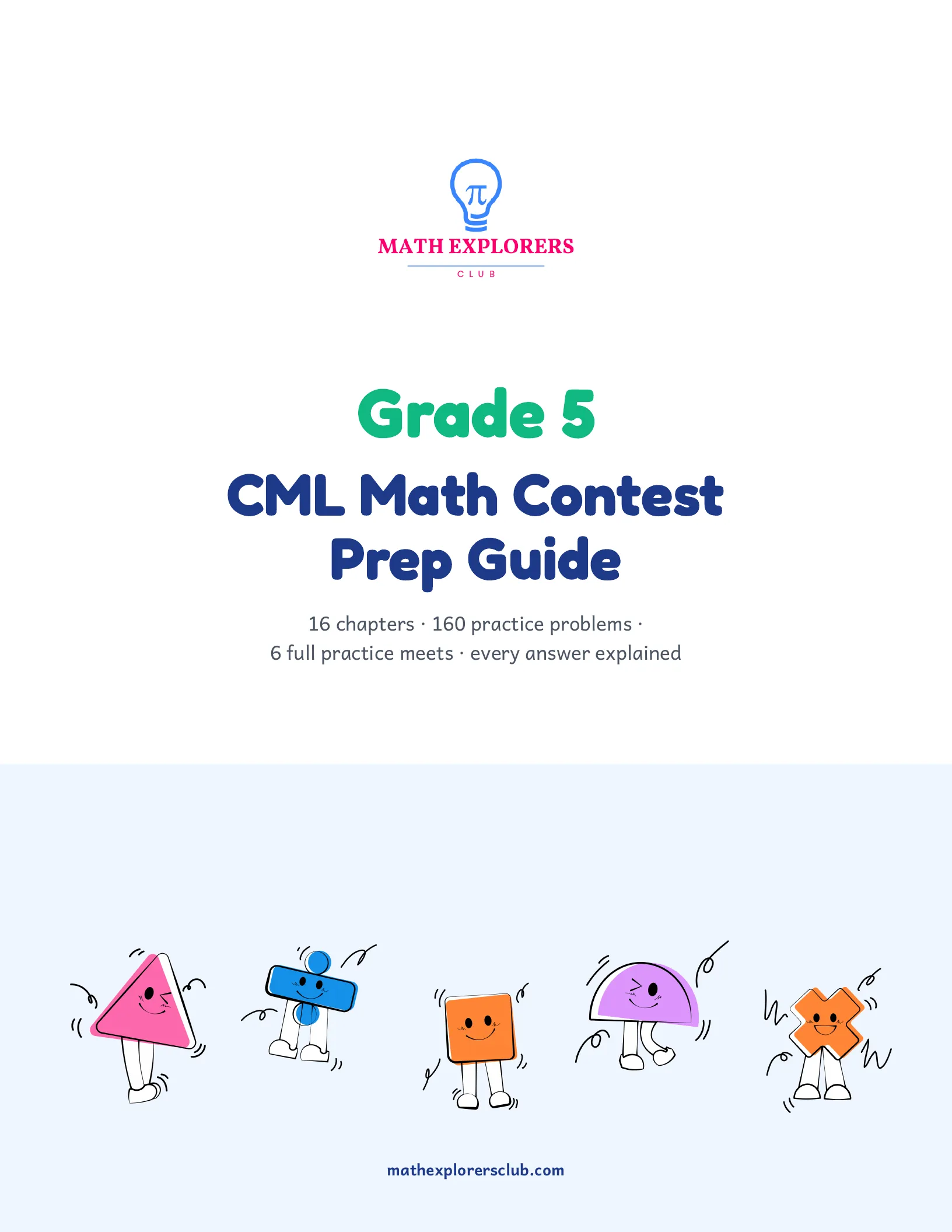Cover of the Continental Math League Prep Guide — Grade 5