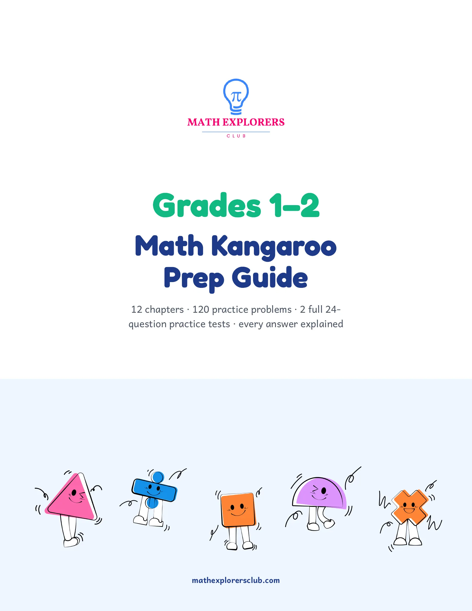 Cover of the Math Kangaroo Prep Guide — Grades 1–2