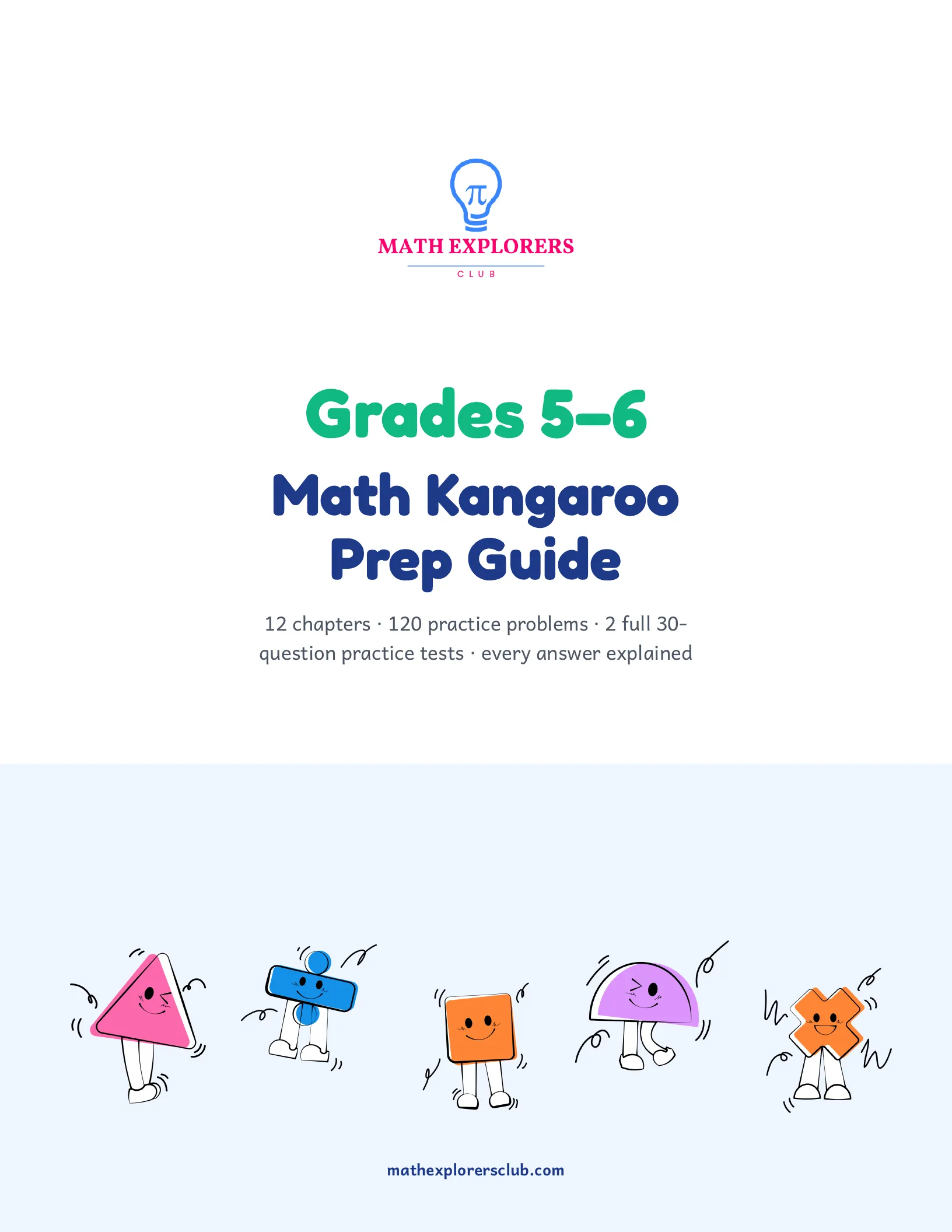 Cover of the Math Kangaroo Prep Guide — Grades 5–6